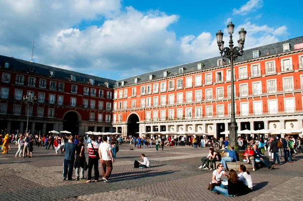 Plaza Mayor Madryt Hiszpania — Zdjęcie stockowe