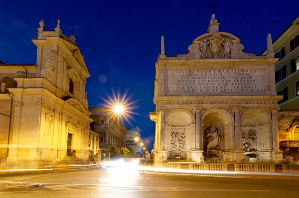 Fontana Dell Acqua Felice Piazza San Bernardo Róma Olaszország — Stock Fotó