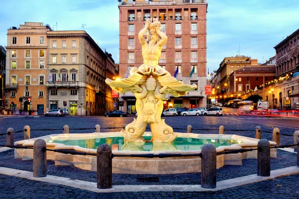 Newly Restored Fontana Del Tritone Rome Italy — Stock Photo, Image