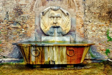 Fontana del mascherone di Santa Sabina, Roma, İtalya
