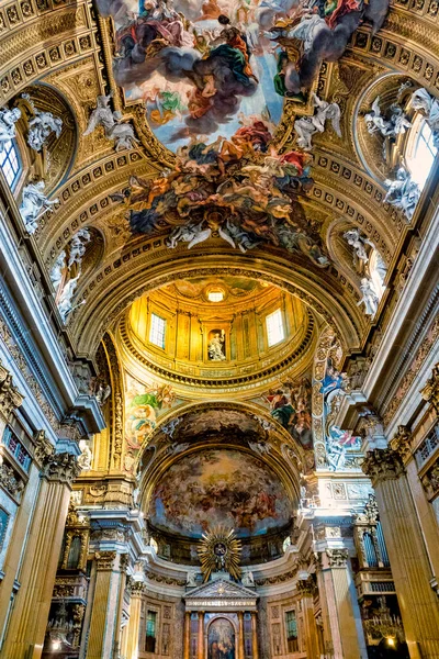 Interior Iglesia Los Gesu Roma Ital — Foto de Stock