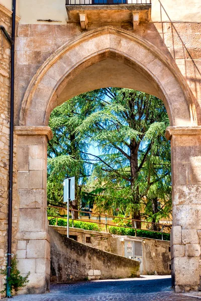 Exterior Porta Filiamabili Sulmona Italy — Stock Photo, Image