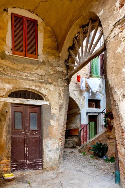 Small Alley Historic Centre Citta Sant Angelo Italy — Fotografia de Stock