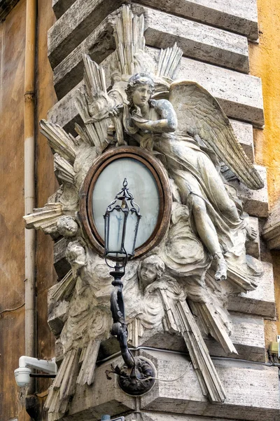 Christ Redeemer Aedicula Dei Coronari Piazza San Simeone Rome Italy — стоковое фото
