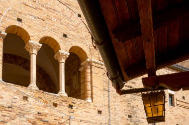 Arches of portico of the Complex of San Pietro Apostolo, Loreto Aprutino, Italy