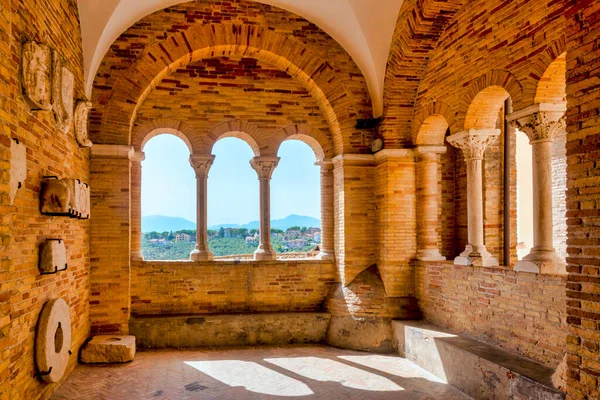 Arches Portico Complex San Pietro Apostolo Loreto Aprutino Italy — Photo