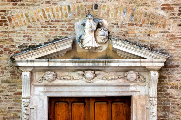 Close One Collegiate Church San Giovanni Evangelista Penne Italy — Foto Stock