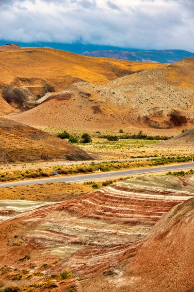 Candy Cane Mountains Khizi District Azerbaijan — Stock Photo, Image