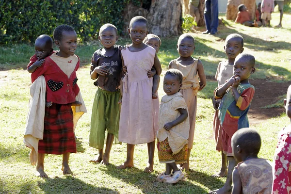 A group of small african girls — Stock Photo, Image
