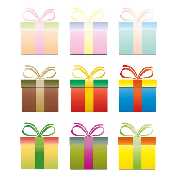 Coffrets cadeaux — Image vectorielle