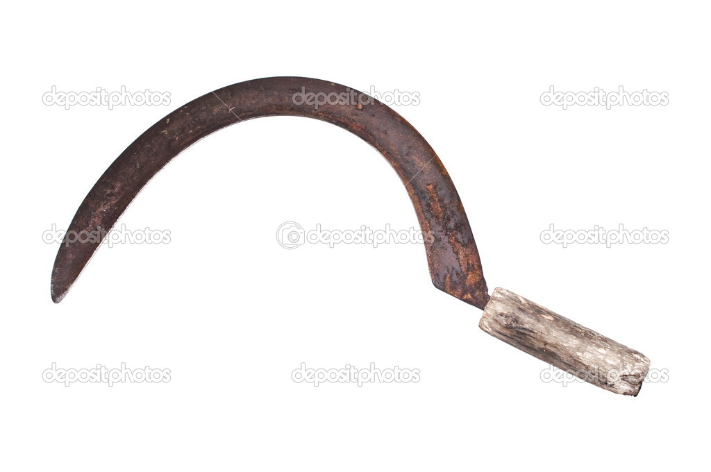 old rusty sickle