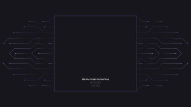 Dijital teknolojinin, geleceğin, siberpunkın vektör soyut arkaplanı.