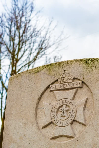 Militaire begraafplaats 1ste Wereldoorlog Vlaanderen — Stockfoto