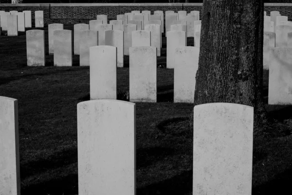 Cementerio militar I Guerra Mundial Flandes — Foto de Stock