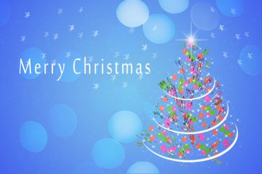 Noel ağacı ve ışıkları Noel arka plan