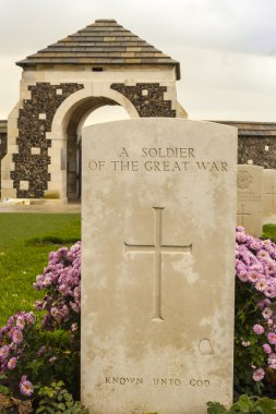 Tyne cot cemetery first world war flanders Belgium clipart