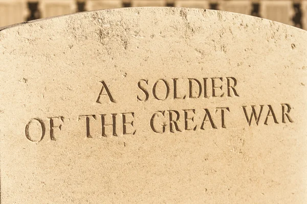 Soldaten van de groote oorlog begraafplaats Vlaanderen België — Stockfoto