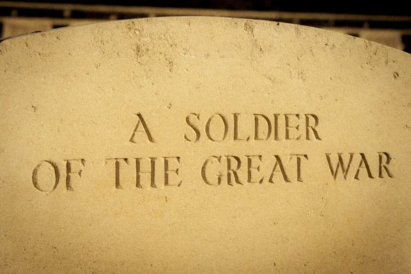 Soldiers of the great war cemetery flanders Belgium — Stock Photo, Image