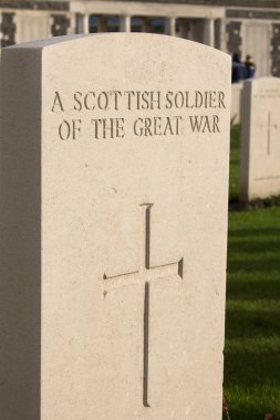 Tyne cot cemetery in Ieper Wereldoorlog België Vlaanderen