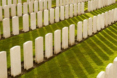 Tyne cot cemetery in Ieper Wereldoorlog België Vlaanderen