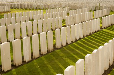 Tyne cot cemetery in Ieper Wereldoorlog België Vlaanderen