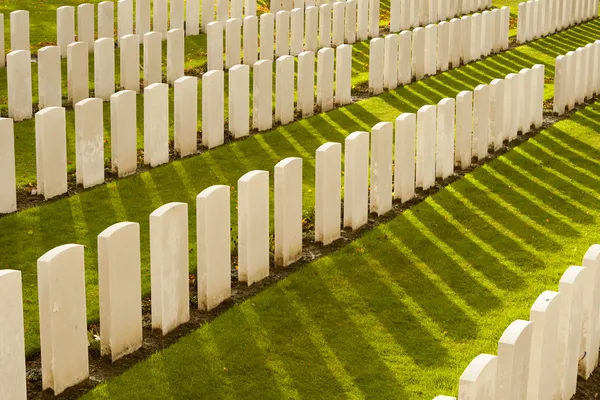 Tyne cot hřbitov ypres světové války belgické Flandry — Stock fotografie