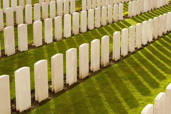 Tyne Cementerio de la Cuna en Ypres guerra mundial belgium flanders — Foto de Stock