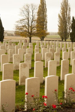 Dünya Savaşı'ndan bir mezarlık tyne karyolası Belçika Flaman ypres