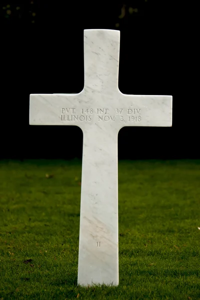 Amerykański cmentarz Flandrii pole Belgia waregem — Zdjęcie stockowe