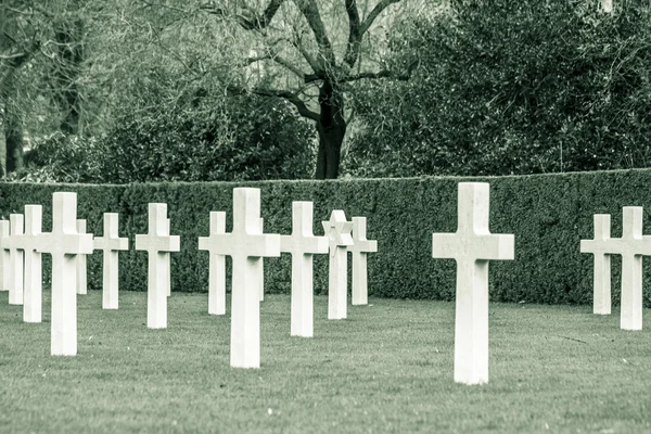 アメリカ人墓地フランダース フィールド ベルギー ワレヘム — ストック写真