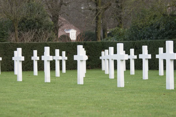 Americký hřbitov Flandry pole Belgie waregem — Stock fotografie