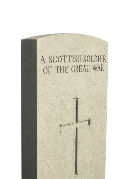 A scottish soldier of the great war — Stock Photo, Image