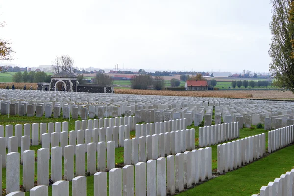 Great world war 1 flanders fields belgium Cemetery — Stock Photo, Image