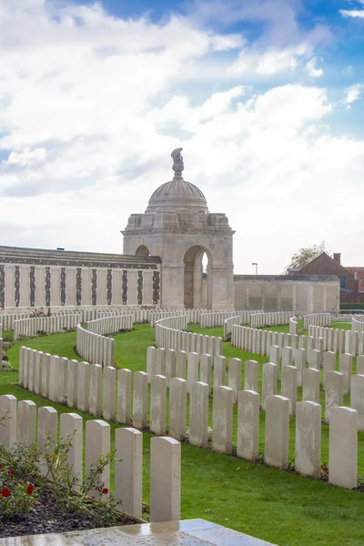 Großer 1. Weltkrieg Flandern Felder belgischer Friedhof — Stockfoto