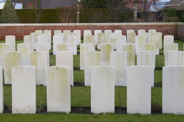 Großer 1. Weltkrieg Flandern Felder belgischer Friedhof — Stockfoto