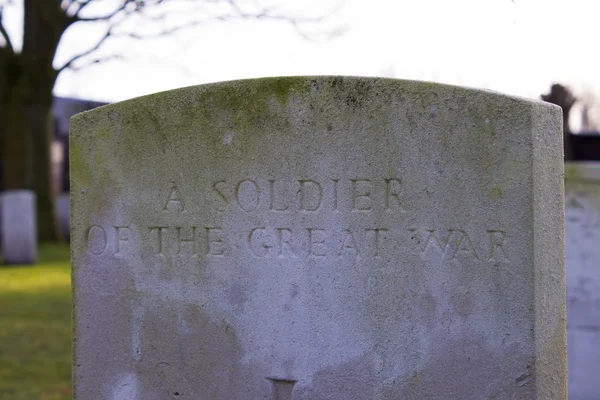 Great world war 1 flanders fields belgium Cemetery — Stock Photo, Image