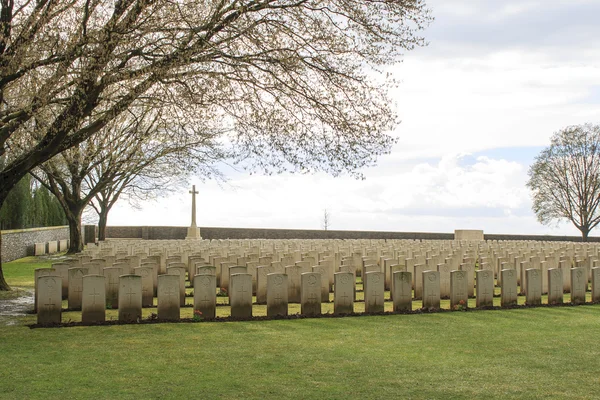 Wood Cemetery great world war one flanders Belgium — Stock Photo, Image