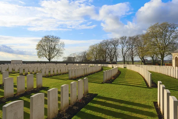 Cemitério grande guerra mundial um flanders bélgica — Fotografia de Stock