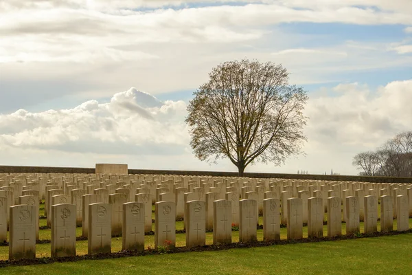 Cementerio gran guerra mundial una flandes belgium — Foto de Stock