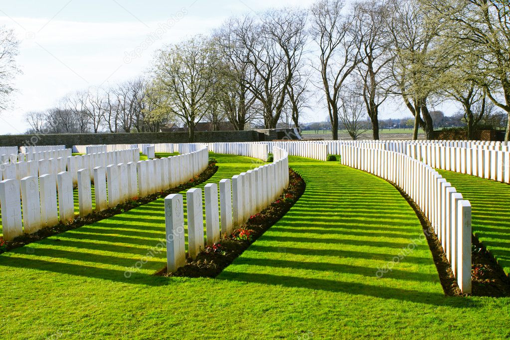 Cemetery great world war one flanders Belgium