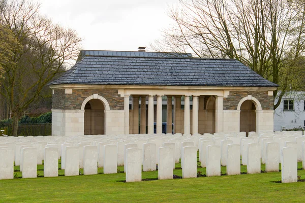 Wood Cemetery great world war one flanders Belgium — Stock Photo, Image