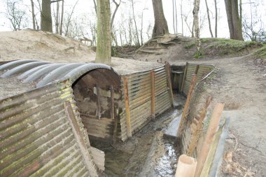 Birinci Dünya Savaşı savaş Belçika siperlerde