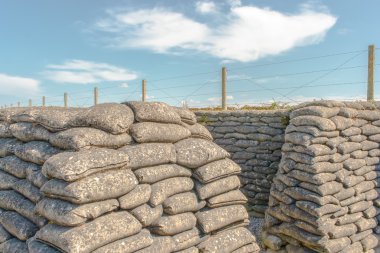 siperler dixmude ölüm kum torbalarının flanders Belçika büyük Dünya Savaşı 1