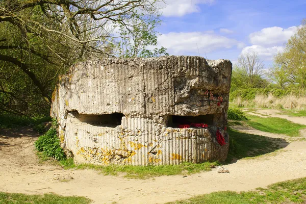 60 pillendoos Wereldoorlog 1 Duitse bunker Hill — Stockfoto