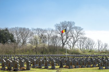 begraafplaats-Belgische soldaten Wereldoorlog een
