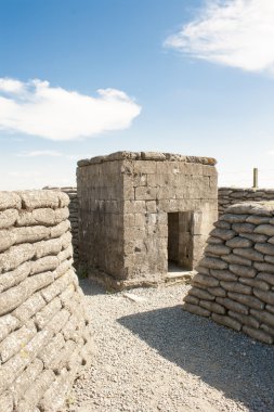 makinelinin büyük Dünya Savaşı 1 flanders Belçika bunker