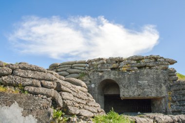 makinelinin büyük Dünya Savaşı 1 flanders Belçika bunker