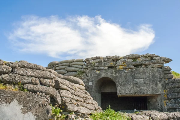 Makinelinin büyük Dünya Savaşı 1 flanders Belçika bunker — Stok fotoğraf