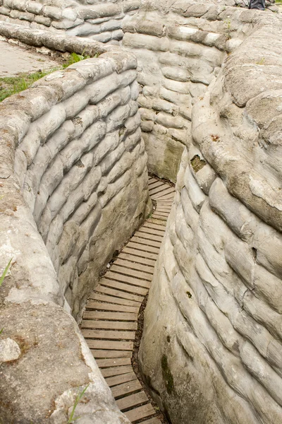 Hendek ölüm Dünya Savaşı 1 flanders, Belçika alanları — Stok fotoğraf