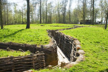 Dünya Savaşı'ndan bir flanders Belçika bayernwald hendek